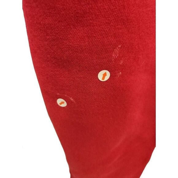 Vintage 90s Y2K Abercrombie Red White Striped Sweatpants XS Workout Track Pants - Picture 4 of 5